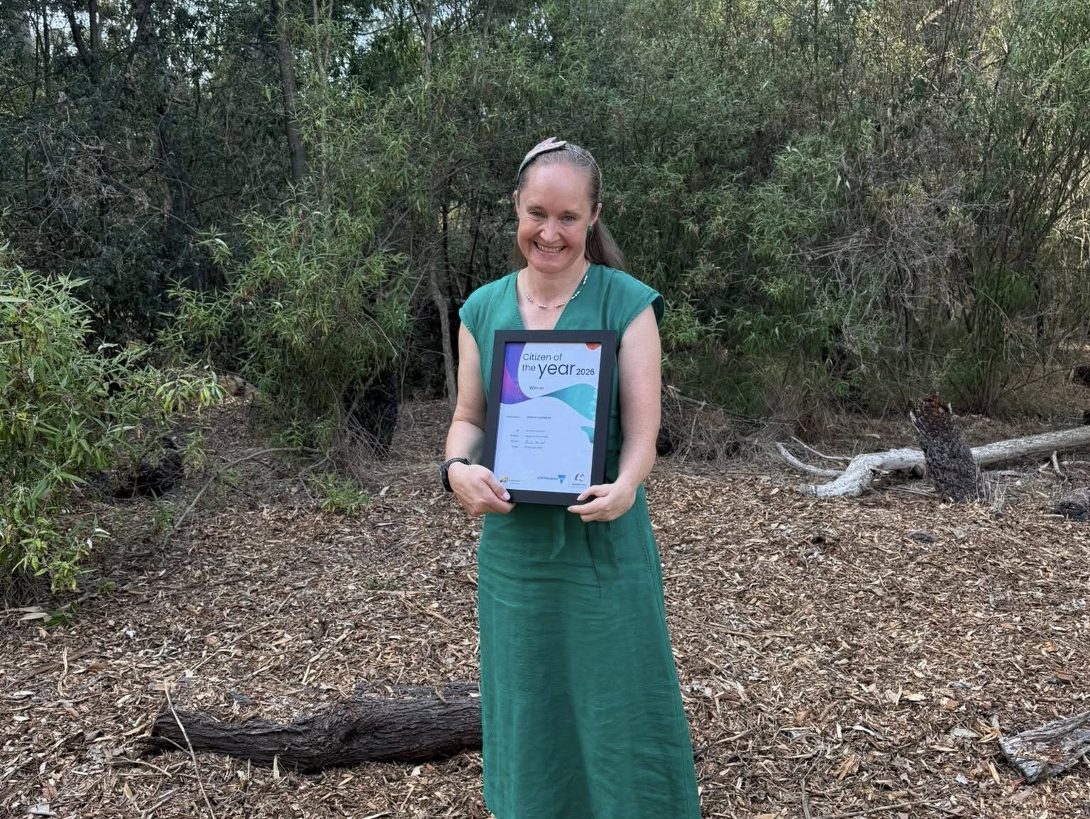 Croydon Concert Band Musical Director, Andrea Crompton named Maroondah Citizen of the Year