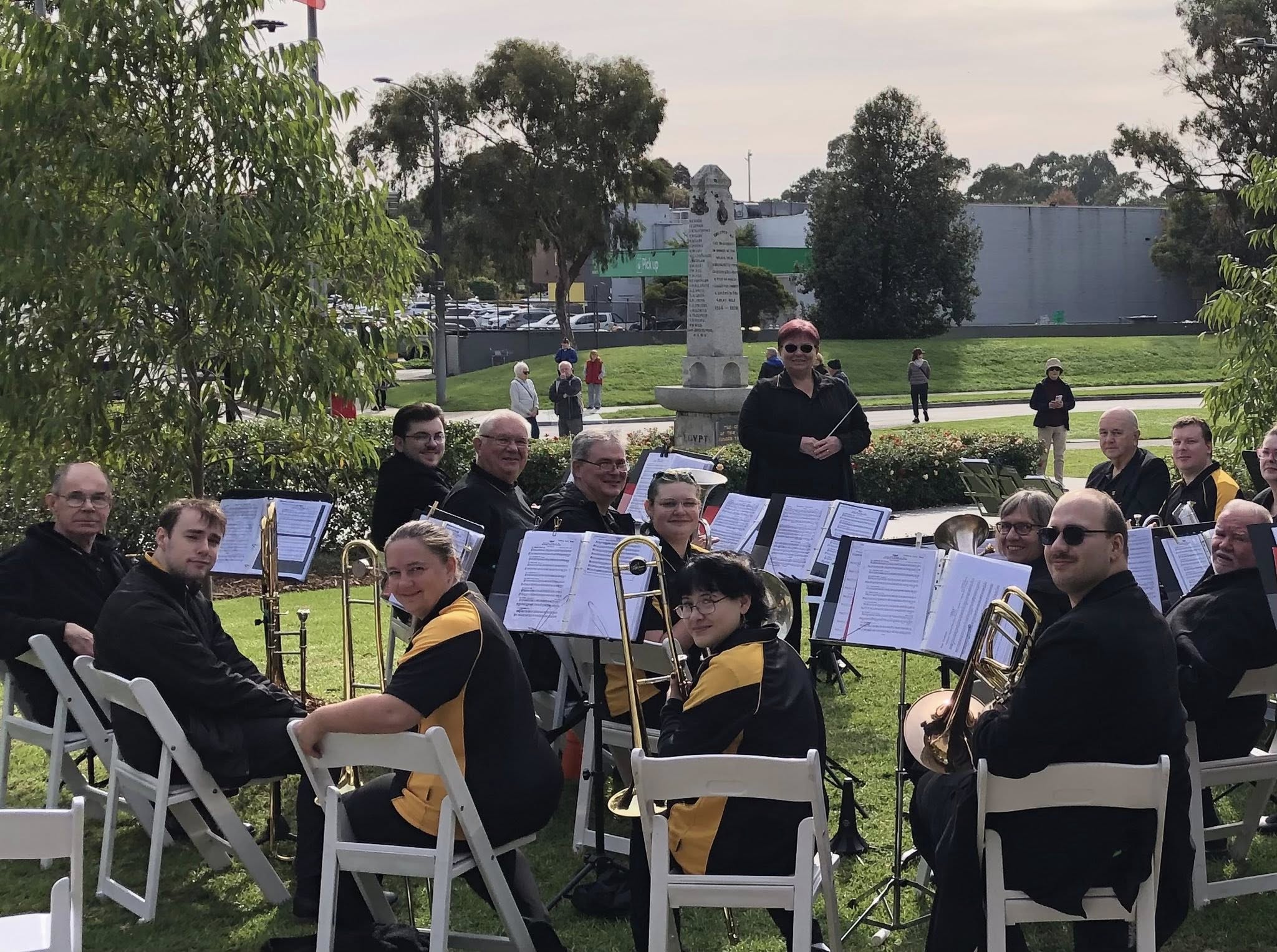 Croydon Brass Band performed at the Anzac Service at Croydon RSL